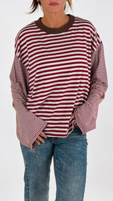 T-shirt scatolina doppia riga H.