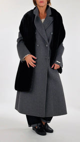 Cappotto doppiopetto sciarpa ecofour H.
