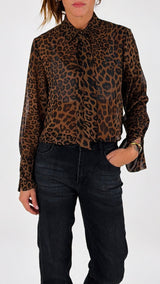Camicia crop leo cravatta