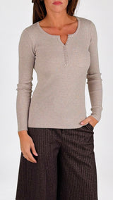 Maglia costina serafino Twin