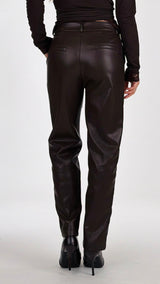 Pantalone sigaretta ecopelle T.
