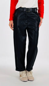 Pantalone carota ecopelle H.