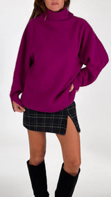 Maxi pull angora integrale Vic.