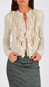 Cardiganino jersey rouches H.