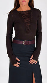 Body intarsio pizzo H.